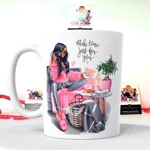 Make Time Just For You Empowering 15 Ounce Ceramic Coffee Mug
